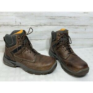 Carolina DUKE 11.5 Men's Waterproof Brown Work Boots Broad Soft Toe Shoes CA5040